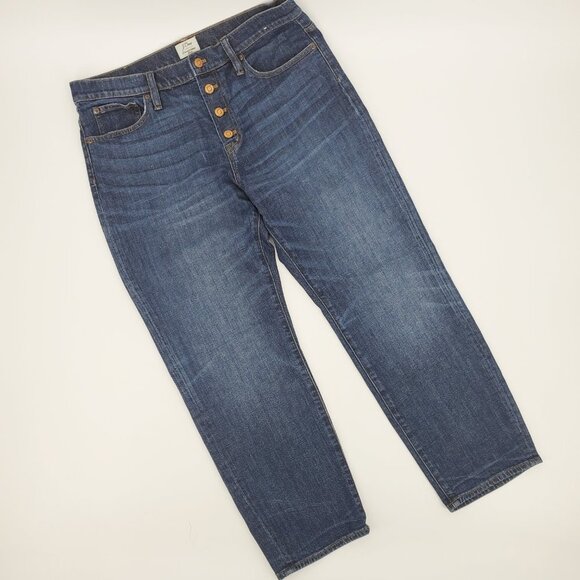 J.Crew Straightaway Button-Fly Straight Leg Jeans - Picture 1 of 13